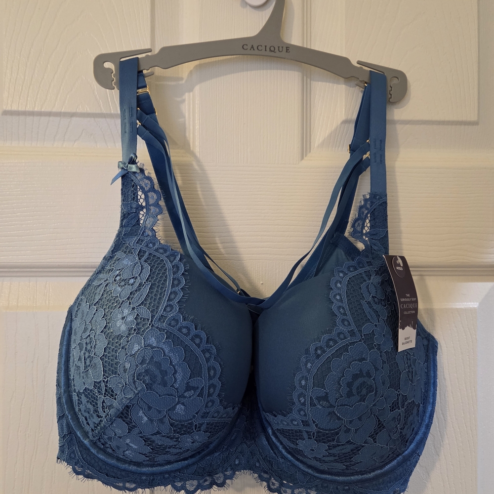 Cacique Blue Lace Bra